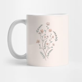 Cute flowers design illustration Mug